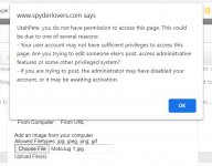 SpyderLovers admin warning.jpg SpyderLovers admin warning.jpg