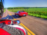 Go Spydee Go! - Spydee taking on the Corvette