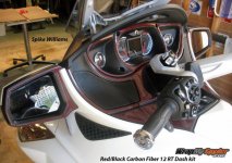 Red Black carbon fiber spyder RT dash kit.jpg