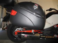 2008 RS Yoshimura R77 muffler mounted  to 2015 F3 Spyder with N41 Givi sidebags IMG_3854.jpg