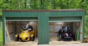 Spyders in new barn.jpg