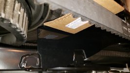 Belt Gaurd ground to fit welds with cardboard spacer.jpg Belt Gaurd ground to fit welds with cardboard spacer.jpg