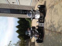 Bronze Fonz and Silver Star - First spyder ride together to work