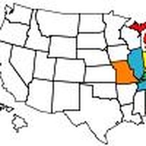 Visited states map