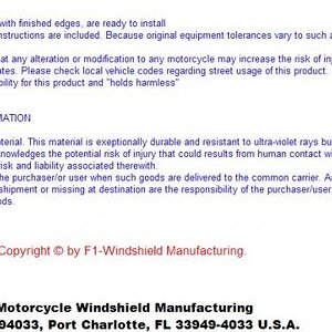 f1 disclaimer
