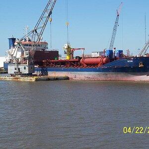 working on ship