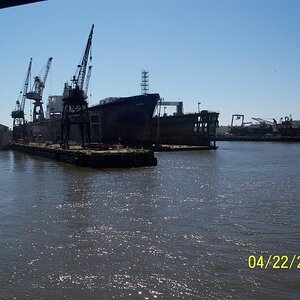 ship on dry dock