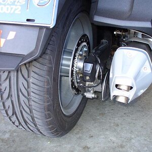 I just painted the muffler cap black - not shown here