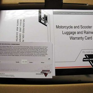 Warranty cards