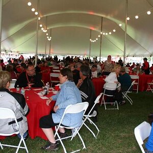 Dinner at the BRP event BBQ, our gang along with a few other Spyder Owners!