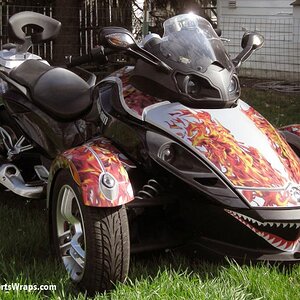 Hot Black Flame produced on Transparent film. These flames create a unique custom air-brush look without the high cost. ORDER: 814-838-6377