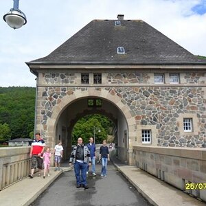 Me standing on the Eder Dam