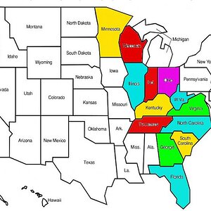 map of usa
