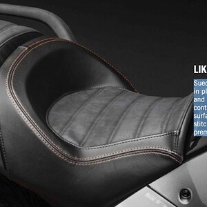 F3 suede seat