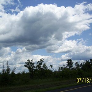 Clouds over NY.