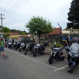 parked up the street