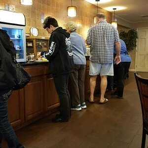 Breakfast at motel