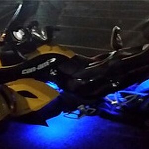 Blue underglow