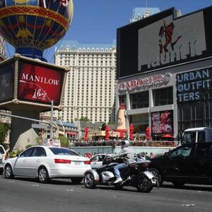 on strip