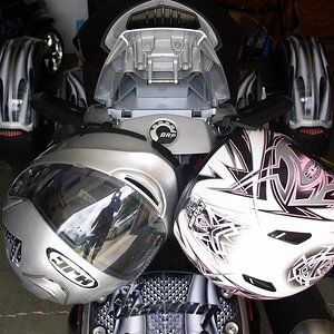 Helmets inplace