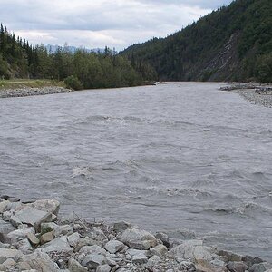 July 2010:  Matanuska River--rough water
