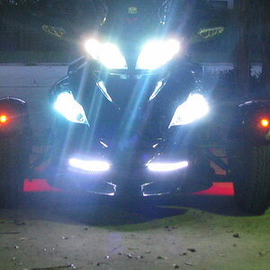All lit up
