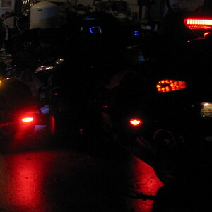 all lit up