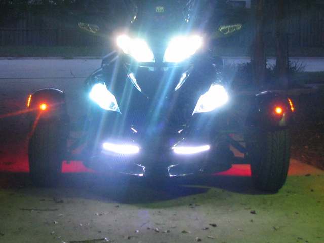 All lit up