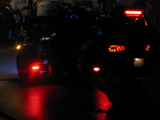 all lit up
