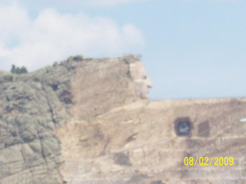 Best shot of Crazy Horse monument.