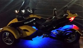 Blue underglow