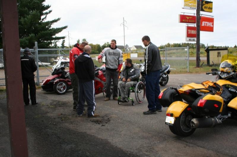 Butch, Bill, Terry, Seth, Robert chatting before the ride.