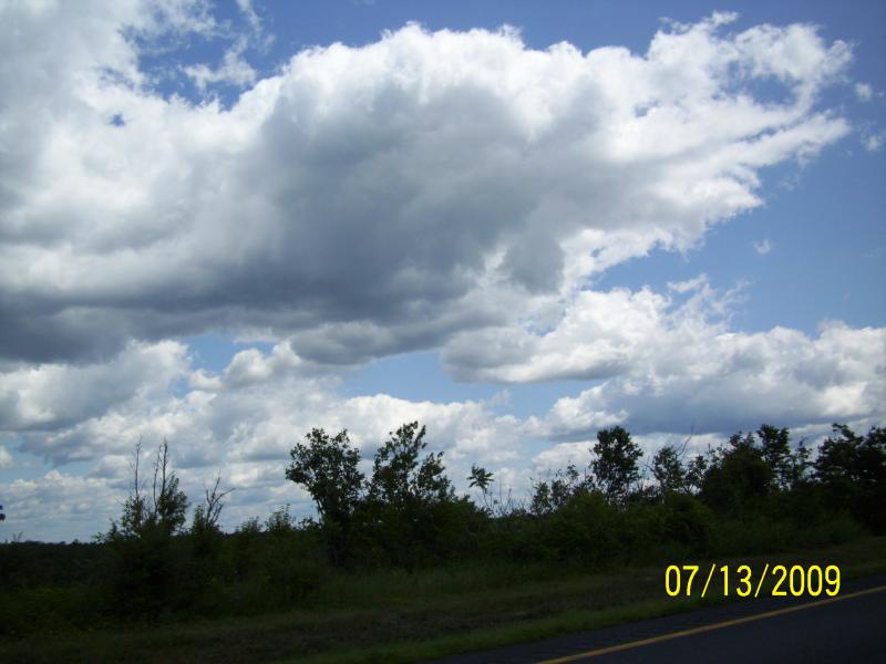 Clouds over NY.