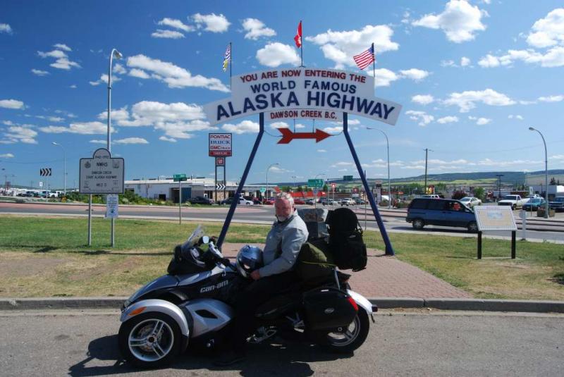 Dawson Creek start of Alaska Highway