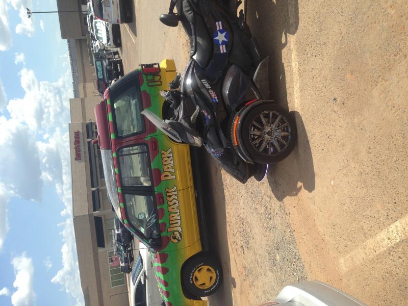 Dino theme , found locally yrs apart from the Jeep, Bossier LA