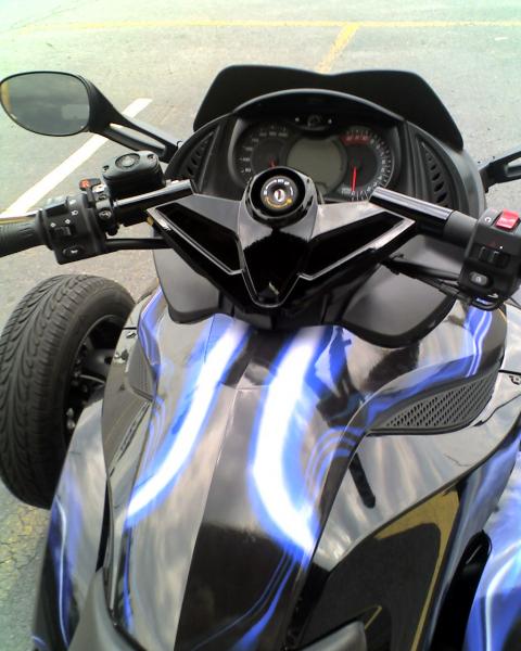 handle bars painted