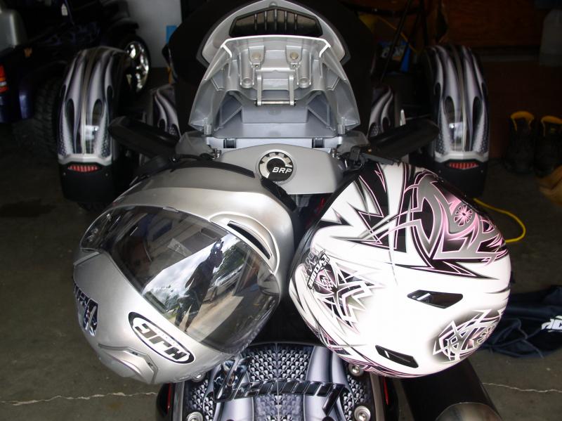 Helmets inplace