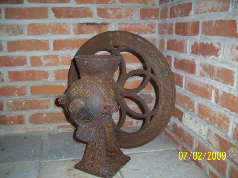 Meat grinder.