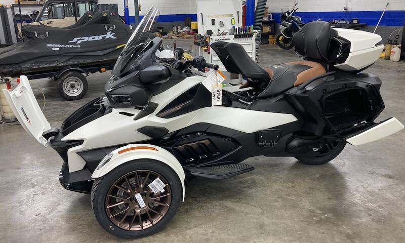 My Spyder being prepped at the dealer.