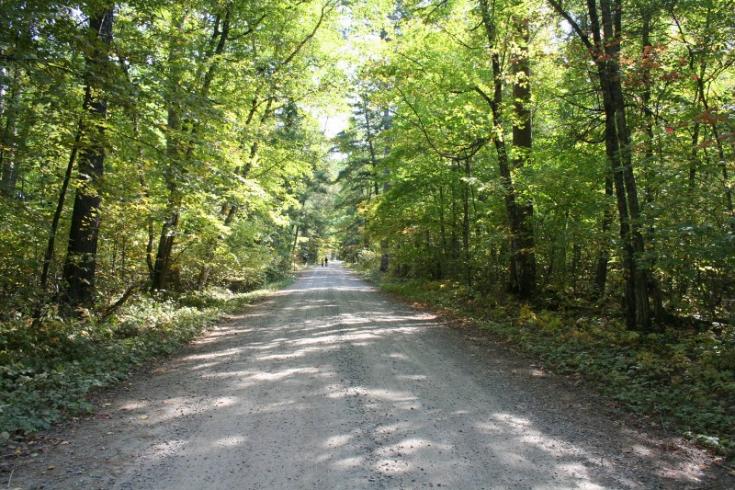 Nice road into the area.