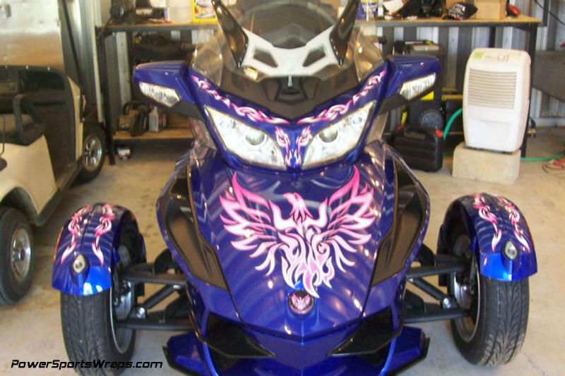 Phoenix Tribal Pink fade by: powersportswraps.com 814-838-6377