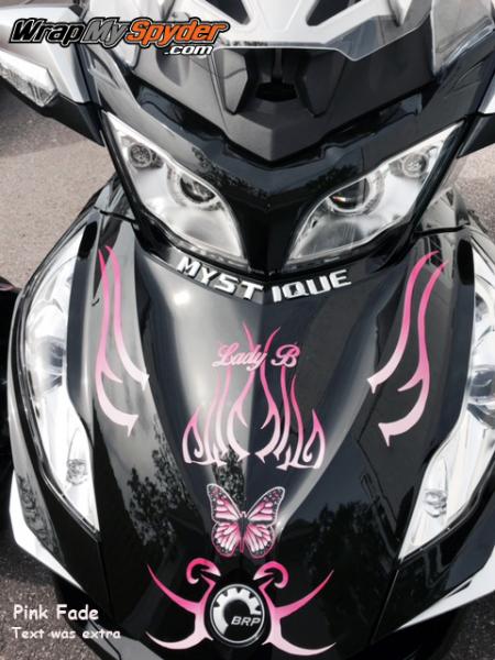 Pink fade Freedom Butterfly kit with extra text