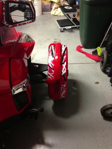 Right Fender wrapped