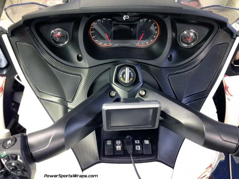 RT 3M CF - Pre cut easy to apply.  Dash Skinz kit. Available for any model Spyder.  Call 814-838-6377