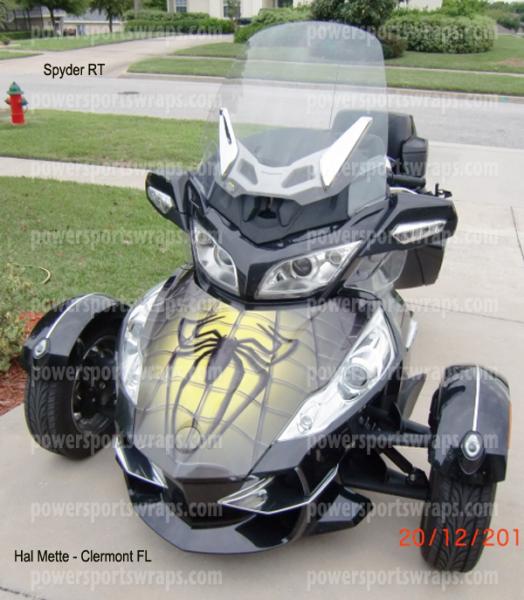 spidy on web yellow RT or RS trunk wrap Order at 814-8385-6377