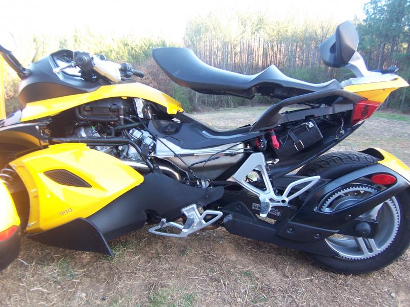 spyder taken apart.