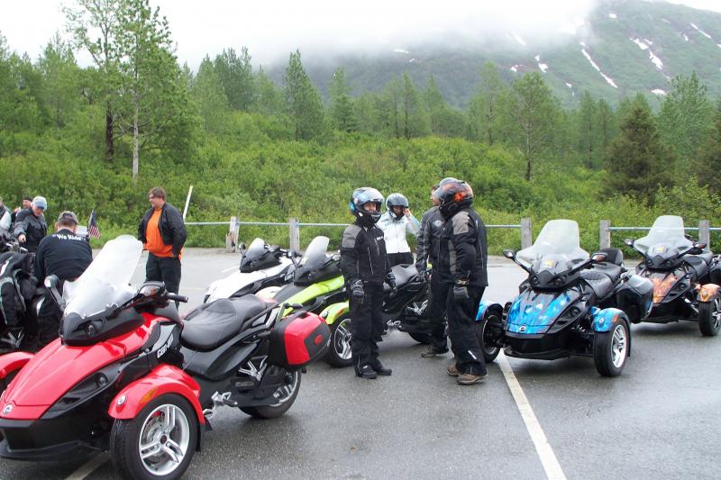 Spyders at Portage Lake, AK