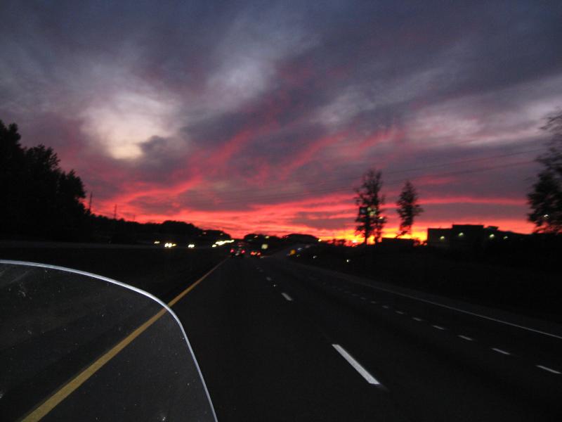 Sunset over Alabama
