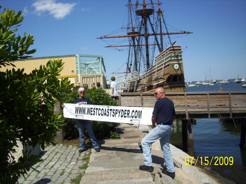 Us before the boat.