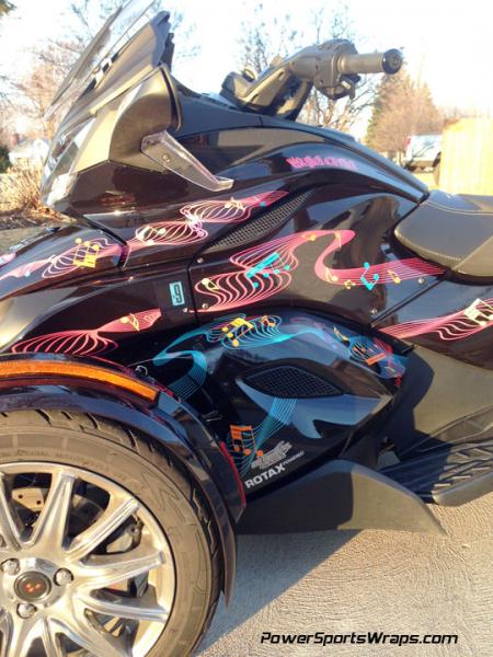 Using these Ultra Metallic colors we created a flowing design that captured Jennifer's concept exactly as she wanted it.